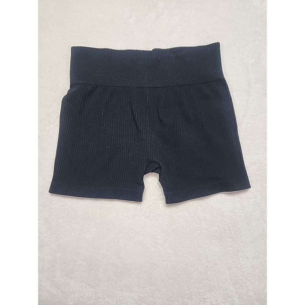 Cotton Candy Black Ribbed Shorts‎ Hot Pants Style Size S-M